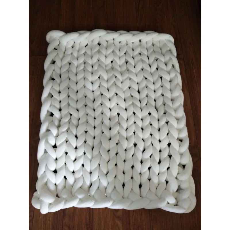 Hand-Woven Weighted Blanket — Cooling Calm & Sleep
