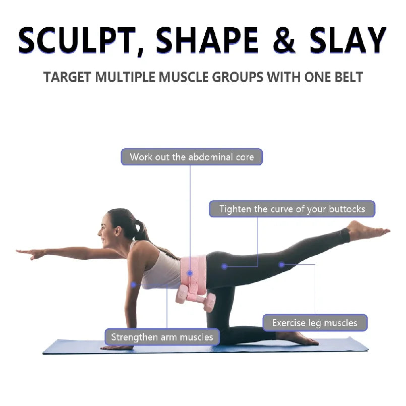 Black Thrust Belt – for Dumbbells, Kettlebells, and Plates – Slip-Resistant Padding for Hip Protection – Perfect for Gym, Home, and On-The-Go Workouts