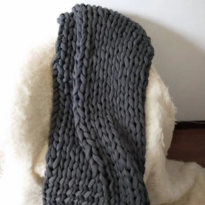 Hand-Woven Weighted Blanket — Cooling Calm & Sleep