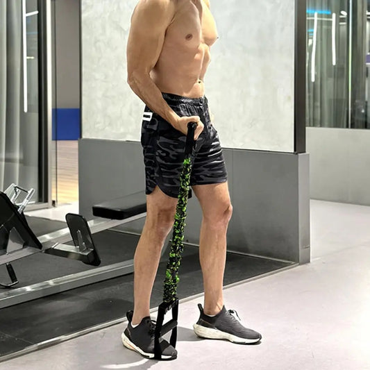 2025 New 3-Hole Resistance Stretcher,Adjustable 3-Way Resistance Band,Chest Expander Stretch Bands with Handles,Full Body Stretching & Strength Training