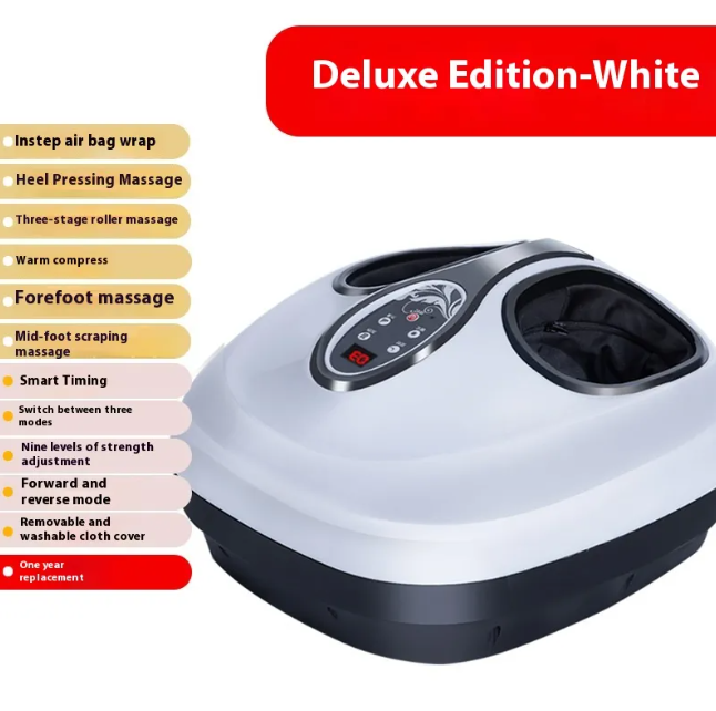 Shiatsu Foot Massager — Heat, Kneading & Air Pressure