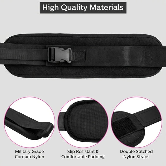 Hold Weights up to 600Lbs Hip Thrust Belt - Heavy Duty, Comfortable, Adjustable Hip Belt for Glute Trainer with Anti-Slip Pads Upgrade Hip Thrust Belt Ideal for Home Workouts with Dumbbells, Kettlebells, Plates Extra Padding for Gym and Home