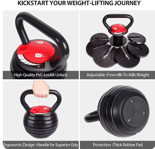Adjustable Kettlebell Set — All-in-One Weight System