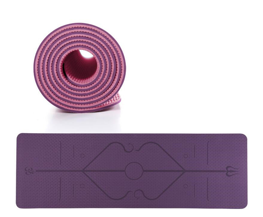 Non-Slip TPE Yoga Mat — Eco-Friendly & Cushioned