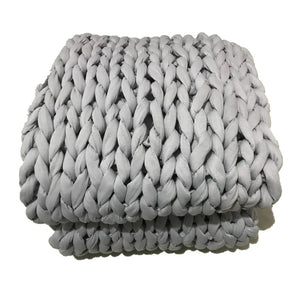Hand-Woven Weighted Blanket — Cooling Calm & Sleep