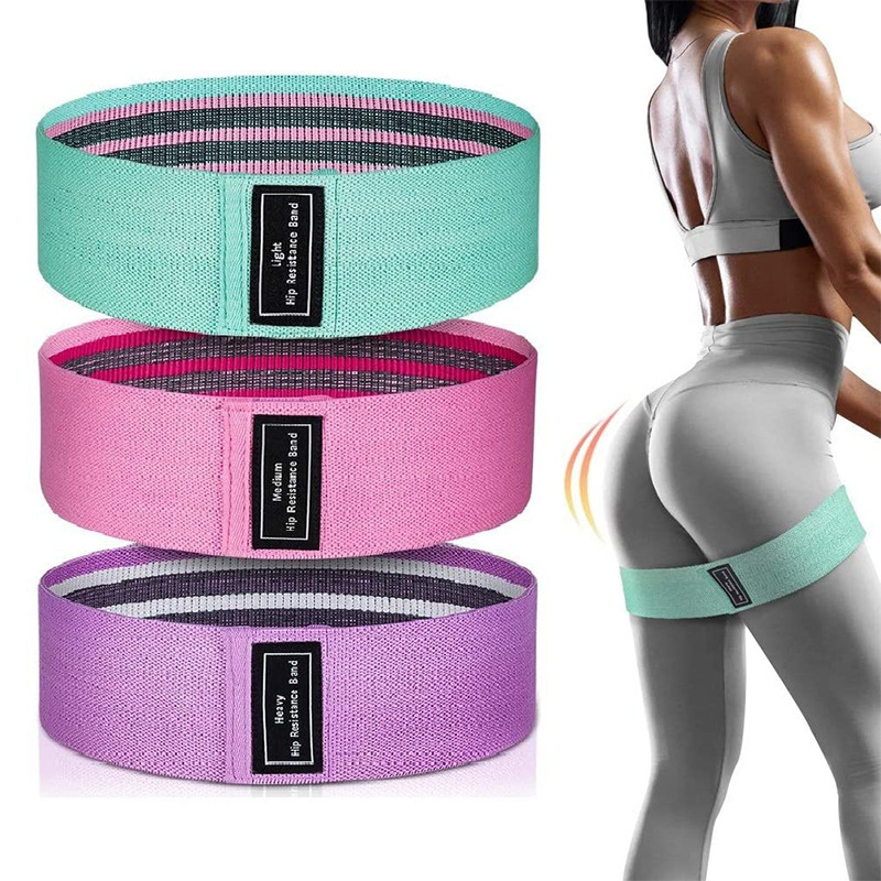 Fabric Resistance Bands — Non-Slip Booty Band Set