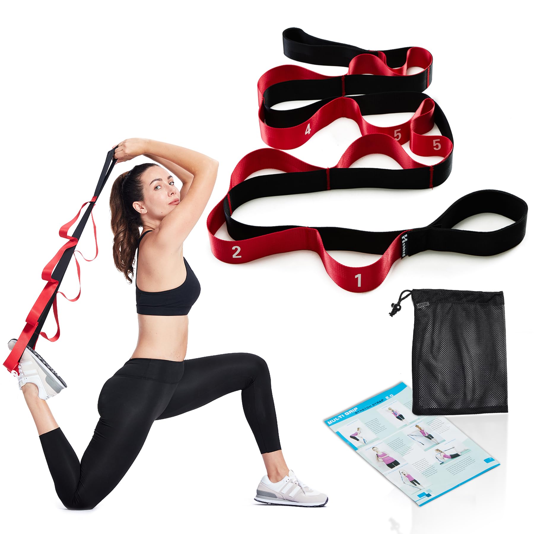 Stretching Strap with Loops — Yoga & Physical Therapy