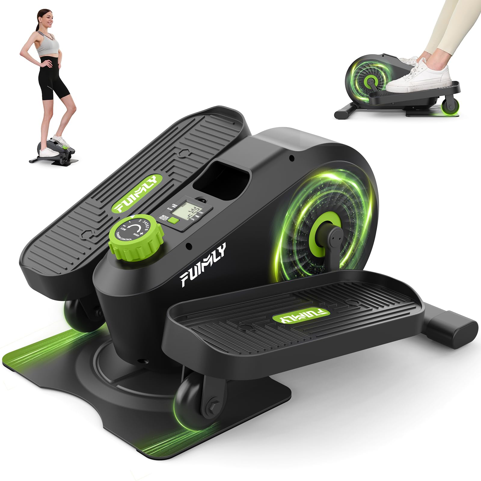 Under-Desk Elliptical — 2-in-1 Seated Pedal Exerciser