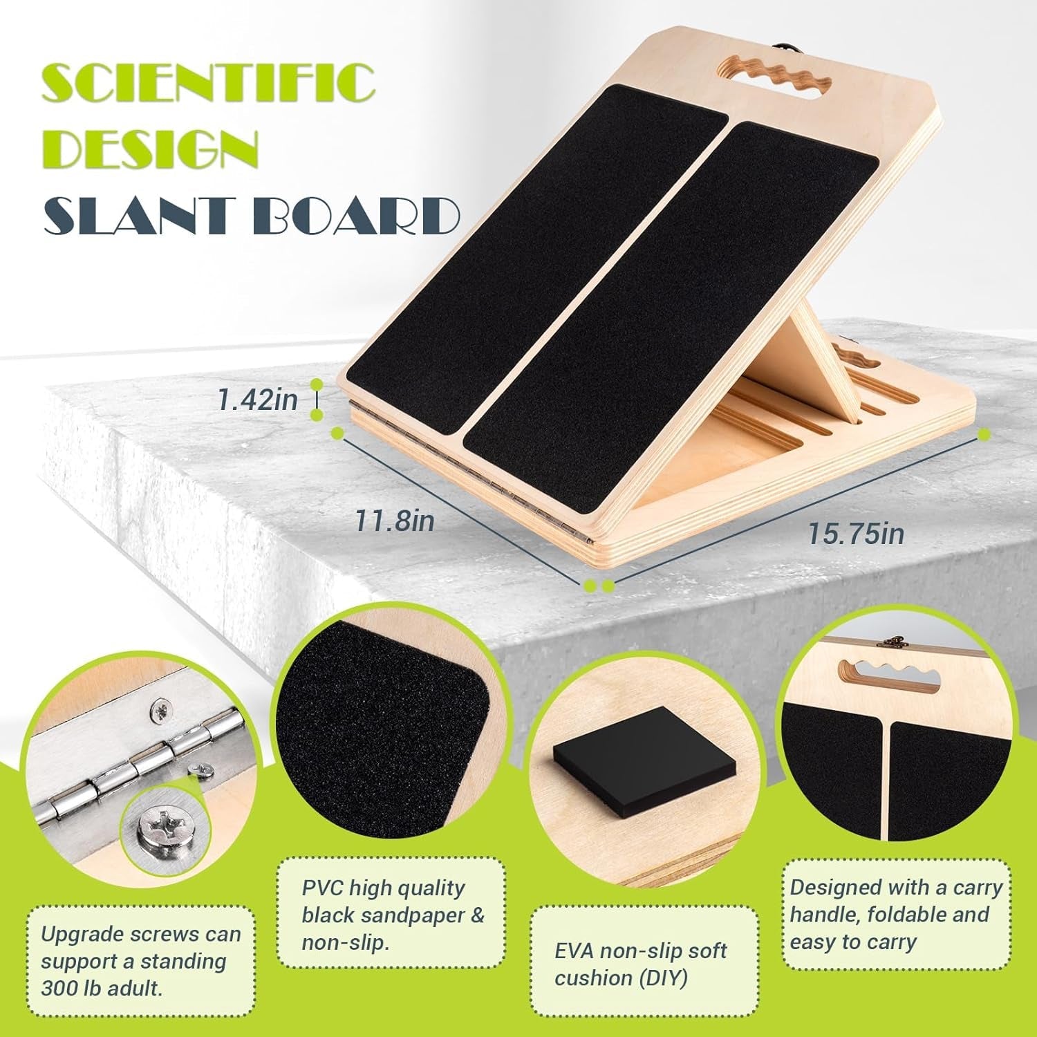 Adjustable Wooden Slant Board