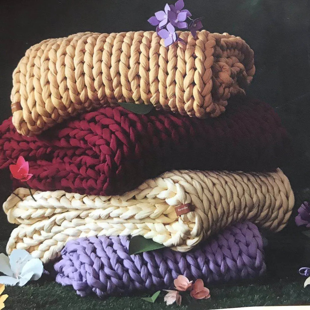 Hand-Woven Weighted Blanket — Cooling Calm & Sleep