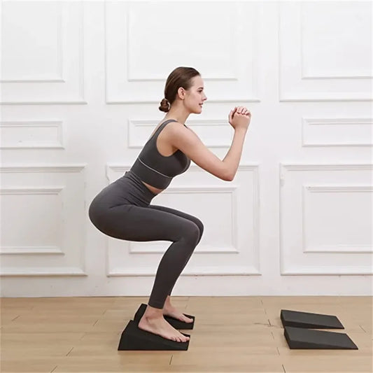 Foam Wedge Slant Board, 2-Pcs Update Calf Stretcher, Squat Wedges for Yoga, Foot Rehabilitation and Stretching, and Physical Therapy