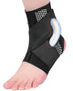 Adjustable Ankle Brace with Compression Straps Non-Slip Silicone Gel Pads – Breathable Ankle Sleeve for Sports and Injury Recovery