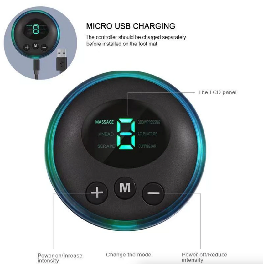 EMS Foot Massager Leg Reshaping Electric Deep Kneading Muscle Pain Relax Machine