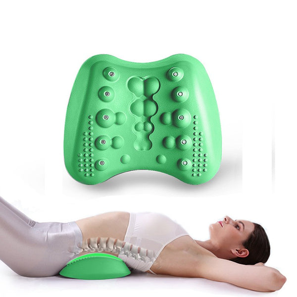 Memory-Foam Lumbar Support & Massage Pillow