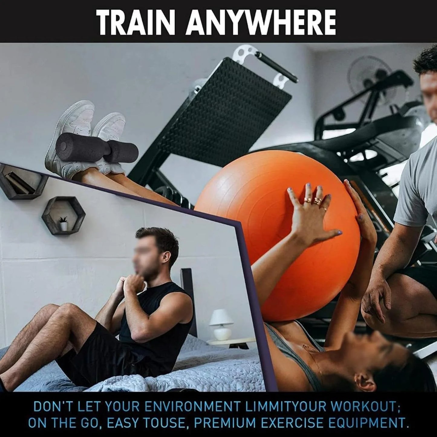 Adjustable Hamstring Curl Band, Sit-Up Foot Holder Equipment, Hamstring/Abdominal Strength Training Fitness Equipment, Indoor/Gym Workout.