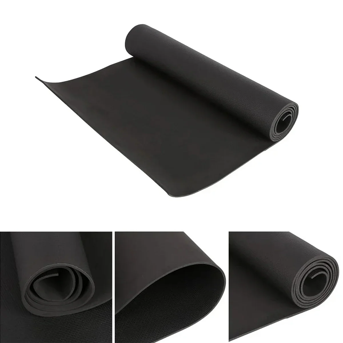 Solana Yoga Mat 4Mm Thick with Nylon Strap for Men & Women - Non Slip Exercise Mat for Home Yoga, Pilates, Stretching, Floor & Fitness Workouts