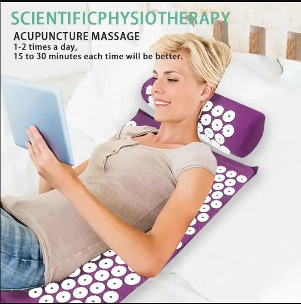 AcuRelief Acupressure Mat & Pillow Set