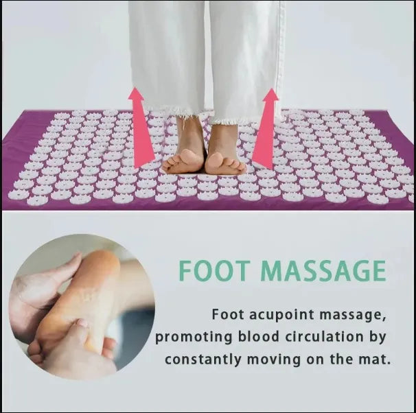 AcuRelief Acupressure Mat & Pillow Set
