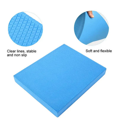 Non-Slip Balance Foam Pad,Gym Exercise Mat for Physical Therapy, Stability Workout, Knee and Ankle Exercise, Strength Training, Rehab - Chair Cushion for Adults, Kids, and Travel