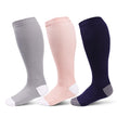 VOWIFUL Compression Socks for Women Wide Calf Plus Size 3Pairs Graduated Knee High Support socks for Circulation