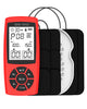 Rechargeable TENS Unit Machine for Pain Relief Therapy Electronic EMS Muscle Stimulator for Shoulder Pain Relief TENS&EMS Stimulator for Back Pain Shoulder Neck Pain Relief Sciatica Pain red