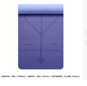 Non-Slip TPE Yoga Mat — Eco-Friendly & Cushioned