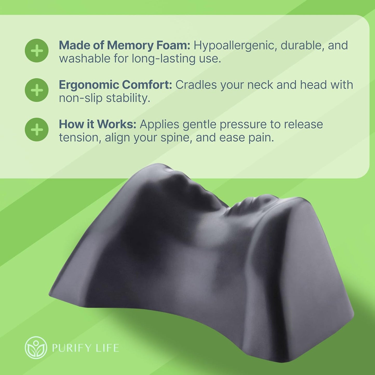 Occipital Release Tool for Pivotal Therapy & TMJ – Cervical Traction Pillow for Neck, Shoulder, and Back Pain Relief