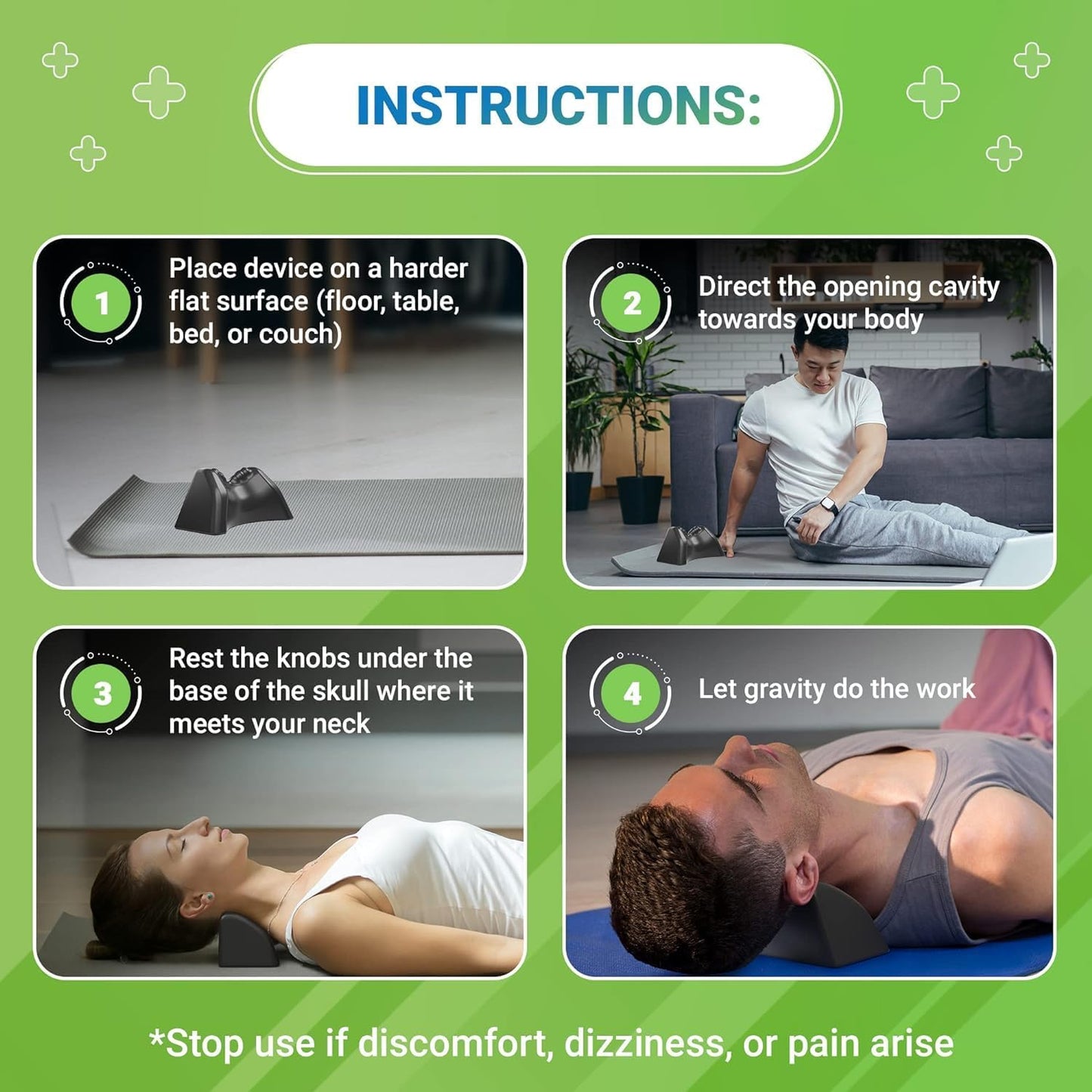 Occipital Release Tool for Pivotal Therapy & TMJ – Cervical Traction Pillow for Neck, Shoulder, and Back Pain Relief