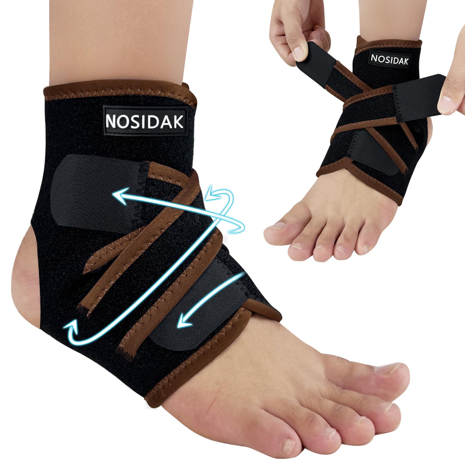 Copper Ankle Brace — Sprain & Plantar Fasciitis Support