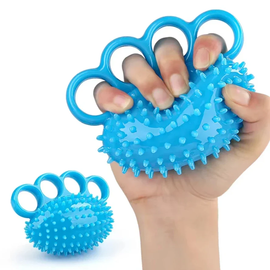 1PC Hand Grip Strengthener Finger Exerciser Training Ball for Patient Recovery Elderly Stroke Arthritis Physical Therapy Anxiety Stress Relief Pressure Squeeze for Yoga Athletes Musicians Muscles Massage
