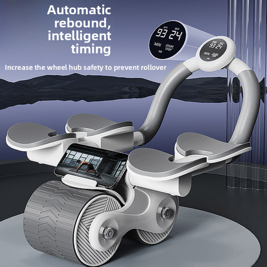 Automatic Rebound Abdominal Wheel with Elbow Support for Home Fitness