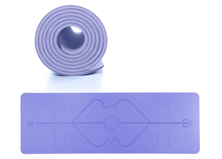Non-Slip TPE Yoga Mat — Eco-Friendly & Cushioned