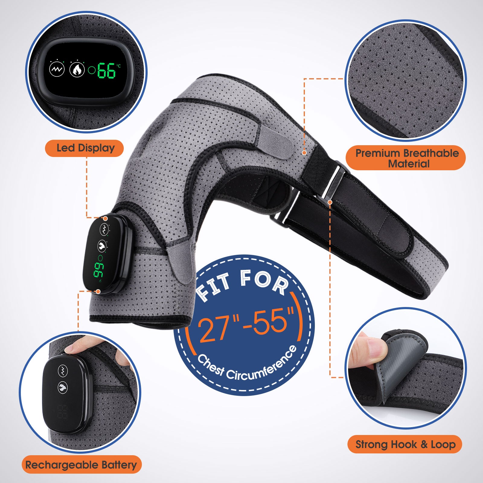 ThermaVibe Heating Shoulder Massager