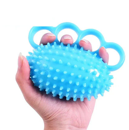 1PC Hand Grip Strengthener Finger Exerciser Training Ball for Patient Recovery Elderly Stroke Arthritis Physical Therapy Anxiety Stress Relief Pressure Squeeze for Yoga Athletes Musicians Muscles Massage
