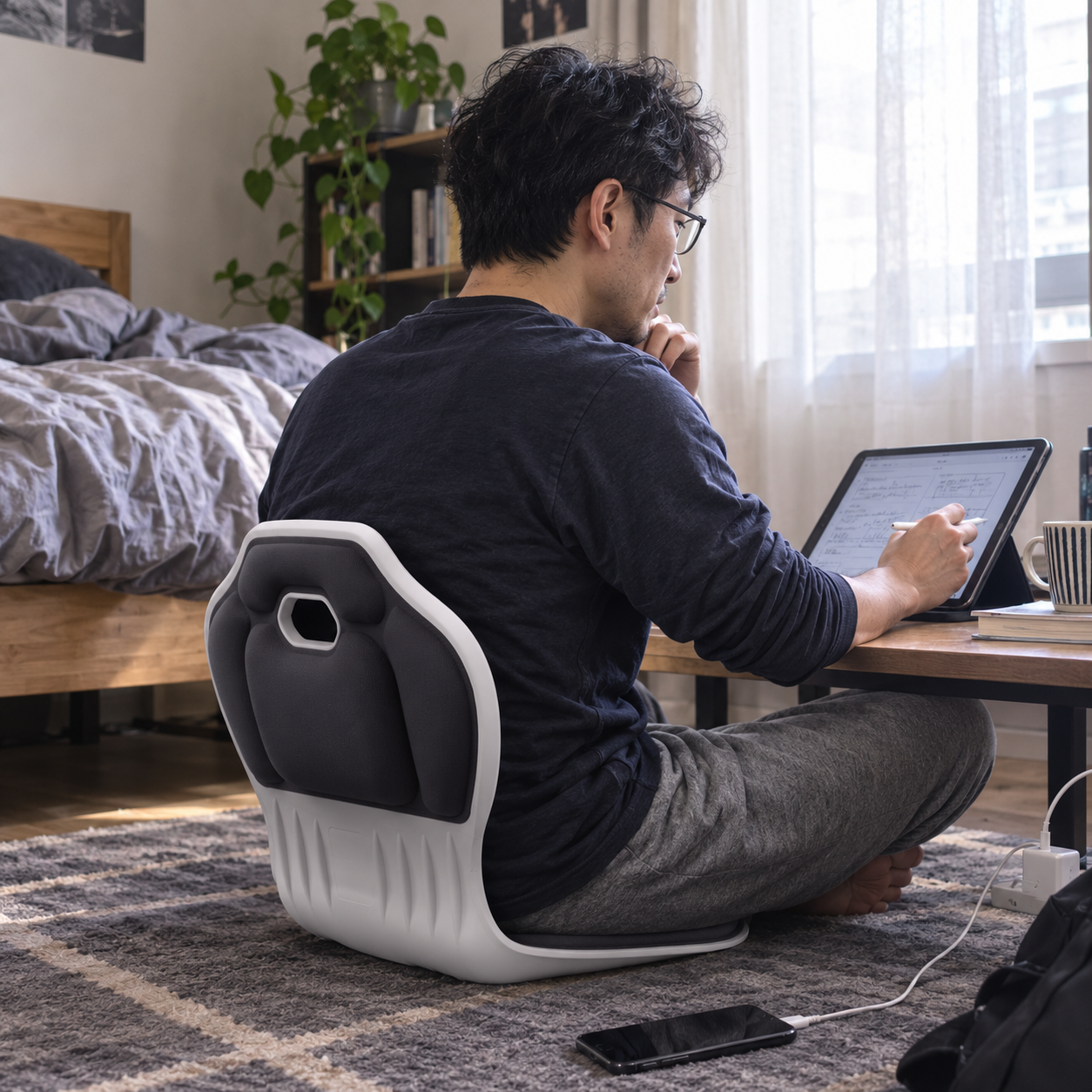 Petal Lumbar Cushion — Ergonomic Lower Back Support