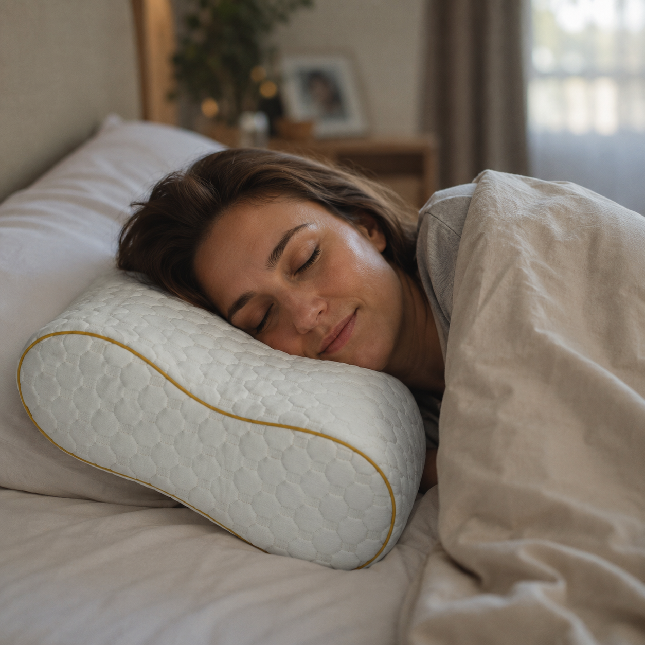 Cervical Memory Foam Pillow — Neck & Back Support