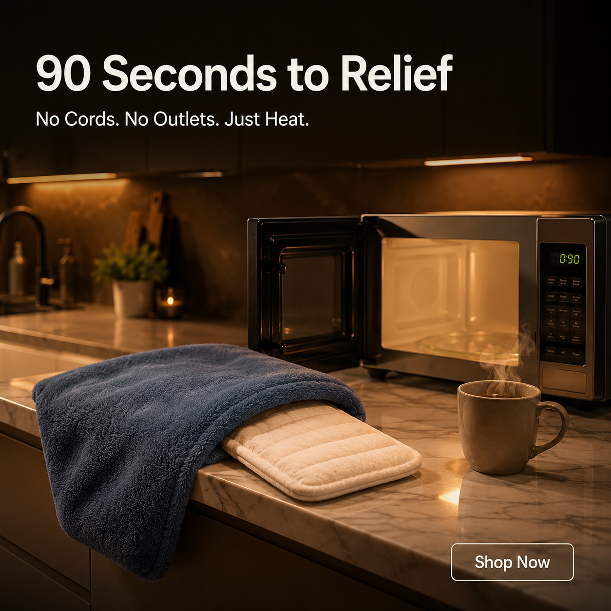 BackHeat Microwave Heating Pad