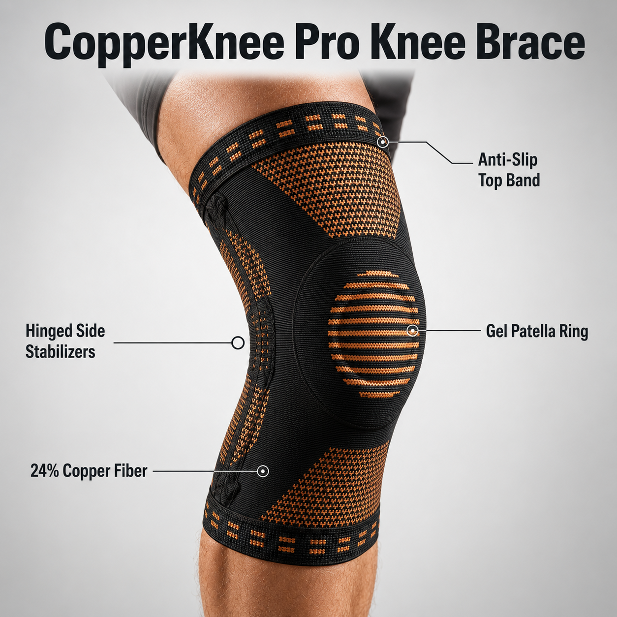 CopperKnee Pro Knee Brace