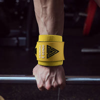 Elastic Wrist Straps for Weightlifting and Working Out, Breathable Gym Wrist Wraps for Weightlifting with Thumb Loop and Left/Right Tabs, Wrist Brace for Wrist Support and Protection, Men and Women (Pair)