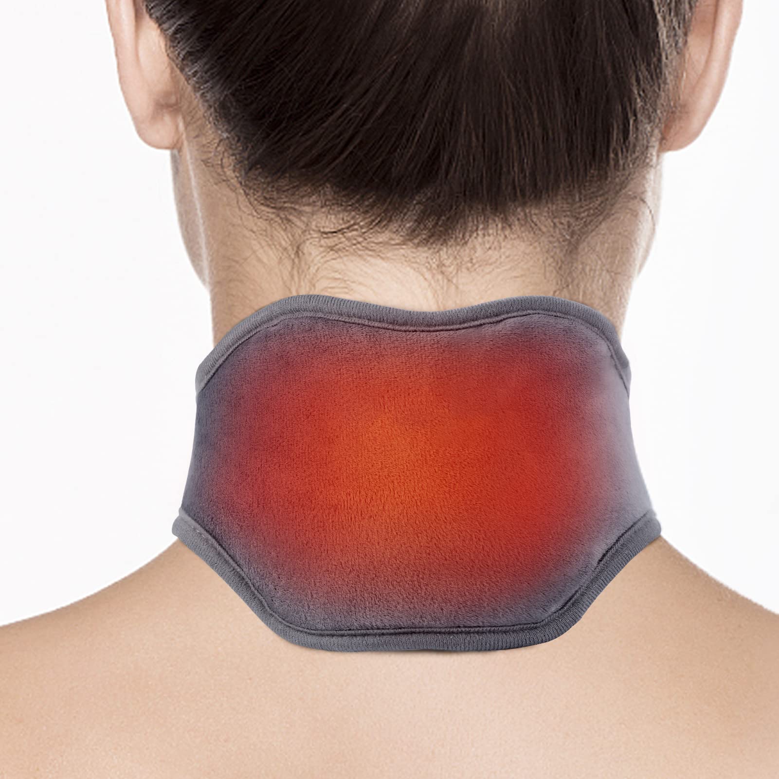 Neck Heating Pad FSA HSA Eligible USB Wearable Heating Pad for Neck Heated Neck Wrap for Pain Relief 3 Heat Auto Off Electric Thermal Hot Compress Neck Brace Heat Therapy for Soreness Stiffness