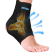 Sioven Ankle Brace for Women & Men - Ankle Support for Sprained Ankle Tendonitis Achilles Injury Recovery Plantar Fasciitis Ankle Compression Sleeve Wrap for Running Basketball (Large)