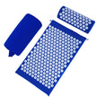Acupressure Mat Set Acupuncture Point Massage Pillow Relieving Back and Neck Pain Muscle Relaxation and Stress Reduction Sciatica Relief Suitable for Men and Women Carry a Handbag Blue White