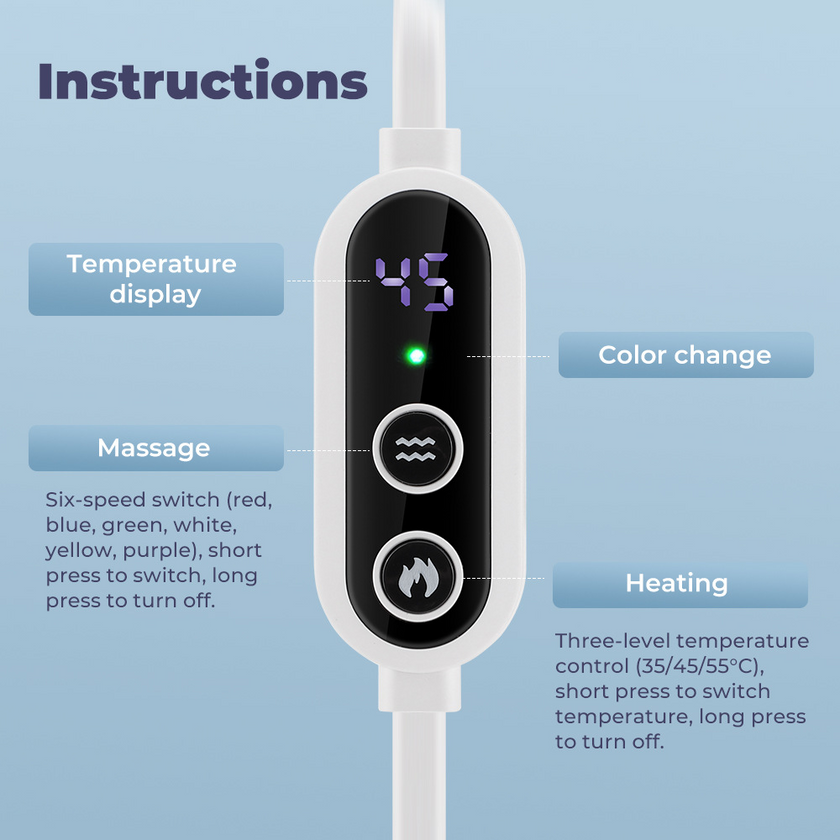 3-Level Hot Compress Electric Steam Eye Mask