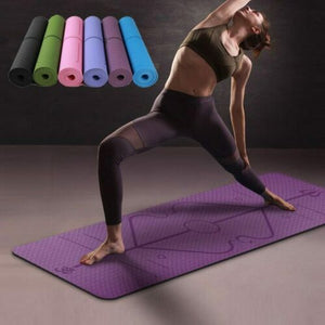 Non-Slip TPE Yoga Mat — Eco-Friendly & Cushioned