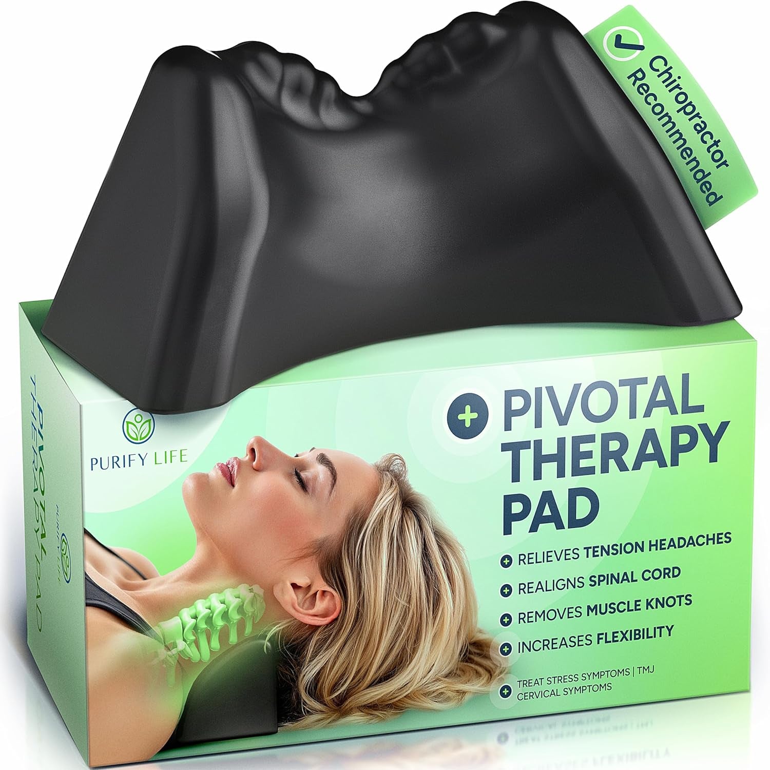 Occipital Release Tool for Pivotal Therapy & TMJ – Cervical Traction Pillow for Neck, Shoulder, and Back Pain Relief