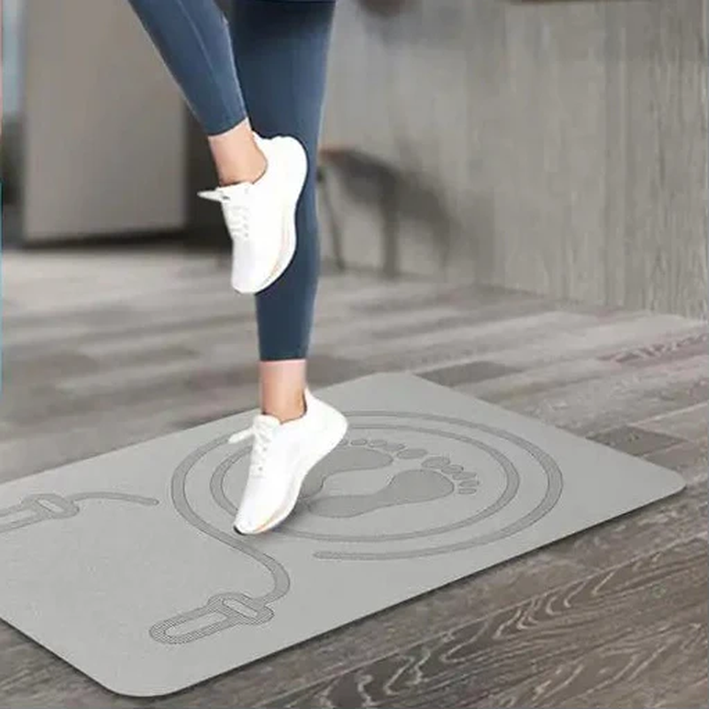 6Mm Jump Rope Mat Non-Slip TPE Skipping Rope Mat Shock Absorption Pad Workout Fitness Mat for Home Gym Accessories Pilates Workouts Stretching Mats