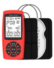 Rechargeable TENS Unit Machine for Pain Relief Therapy Electronic EMS Muscle Stimulator for Shoulder Pain Relief TENS&EMS Stimulator for Back Pain Shoulder Neck Pain Relief Sciatica Pain red
