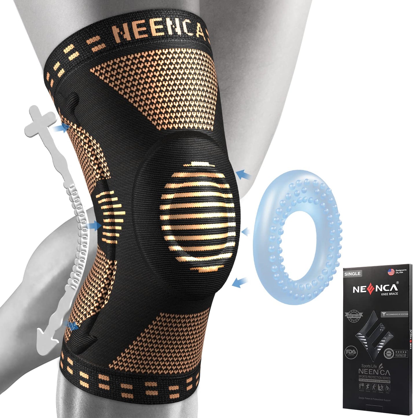 CopperKnee Pro Compression Knee Brace