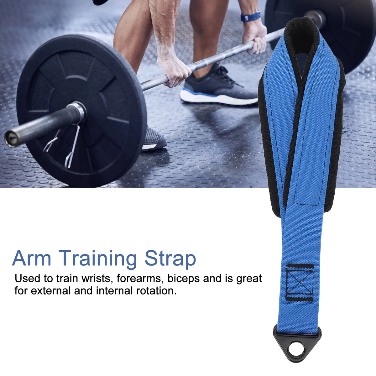 Arm Wrestling Training Belt Equipment, Forearm Strap, Strengthener Trainer for Cable Machine and Weight